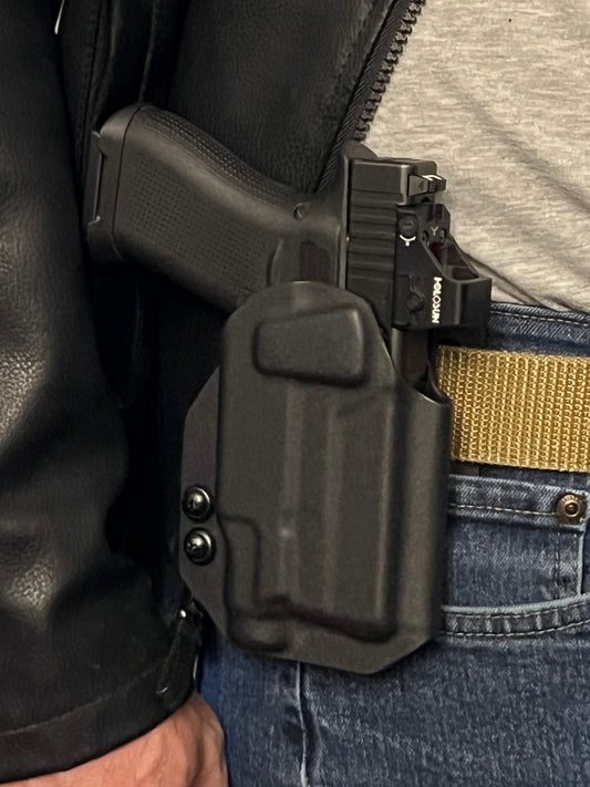 Light bearing OWB Holster for Glock 43X / 48 MOS Pistol Streamlight TLR-8Sub .