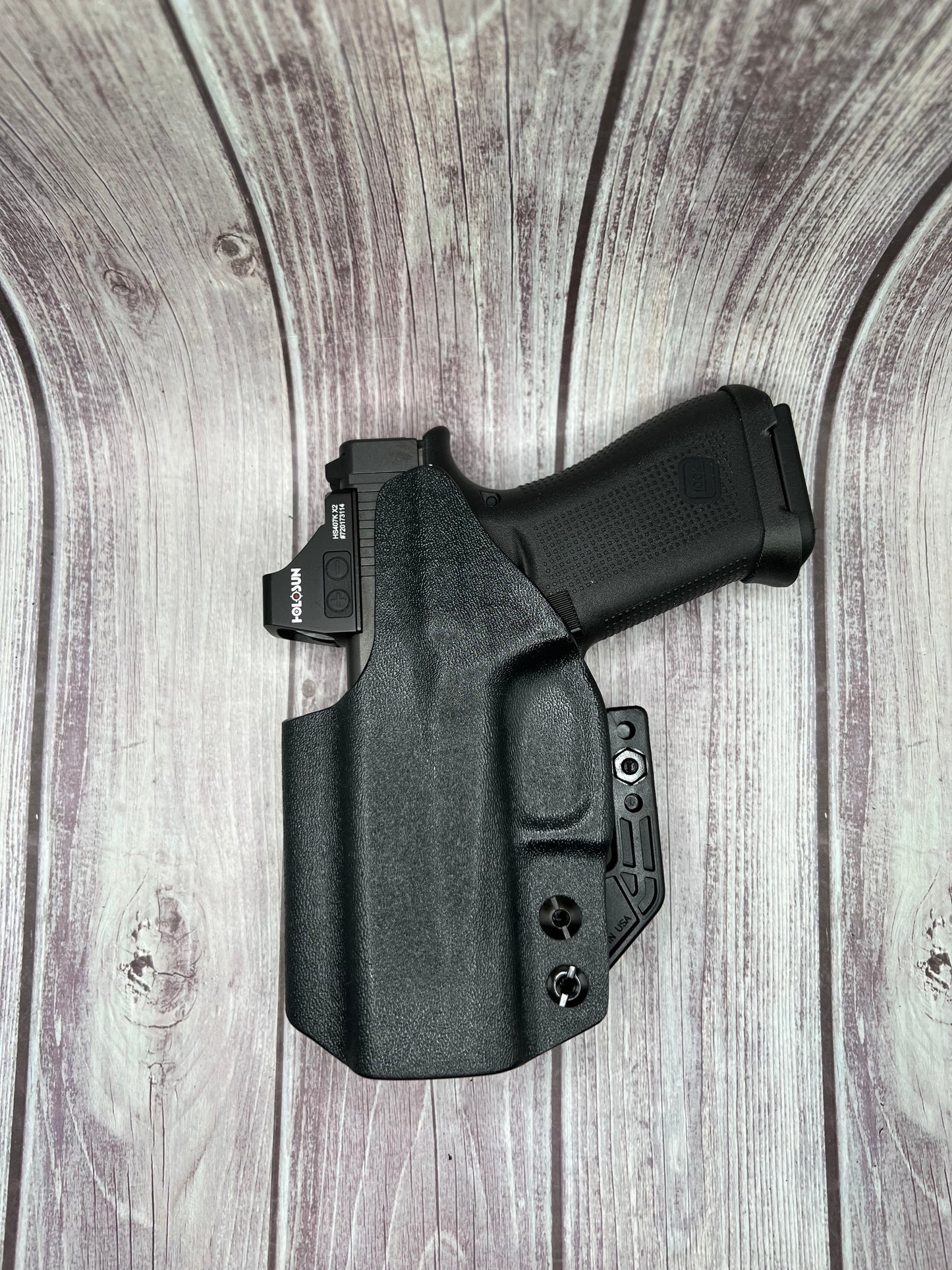 IWB Holster for Glock 43x / 43x MOS / 48 MOS / 19 / 17 / 34 Pistols.