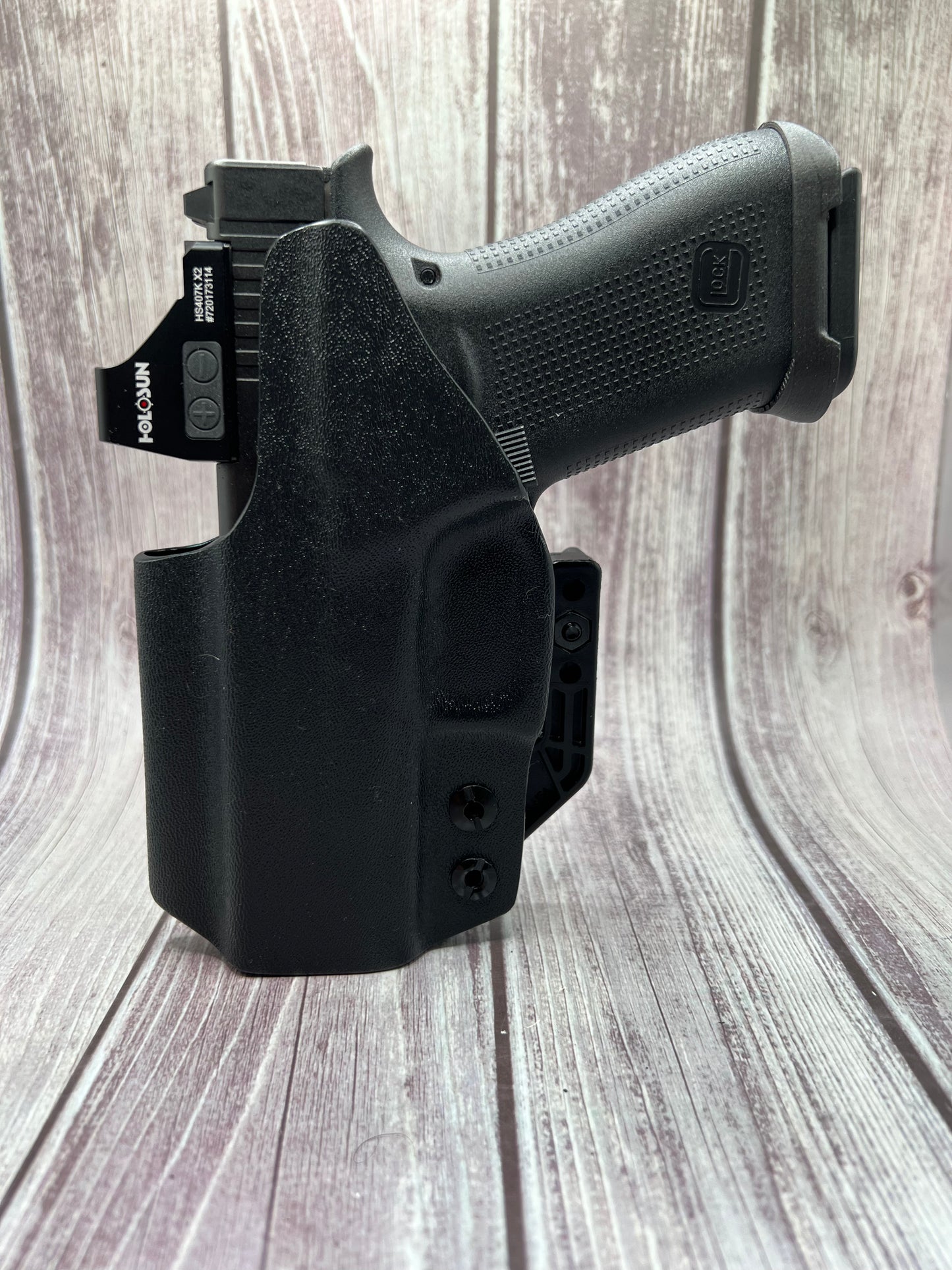 IWB Holster for Glock 43x / 43x MOS / 48 MOS / 19 / 17 / 34 Pistols.
