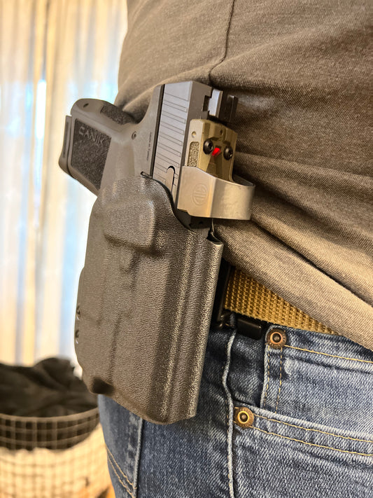 Canik METE MC9 OWB Light Bearing Holster  Right Handed