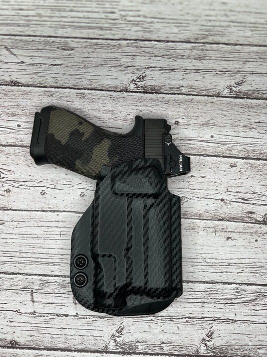 Light bearing OWB Paddle Holster for Glock 43X / 48 MOS Pistol Streamlight TLR-7Sub .