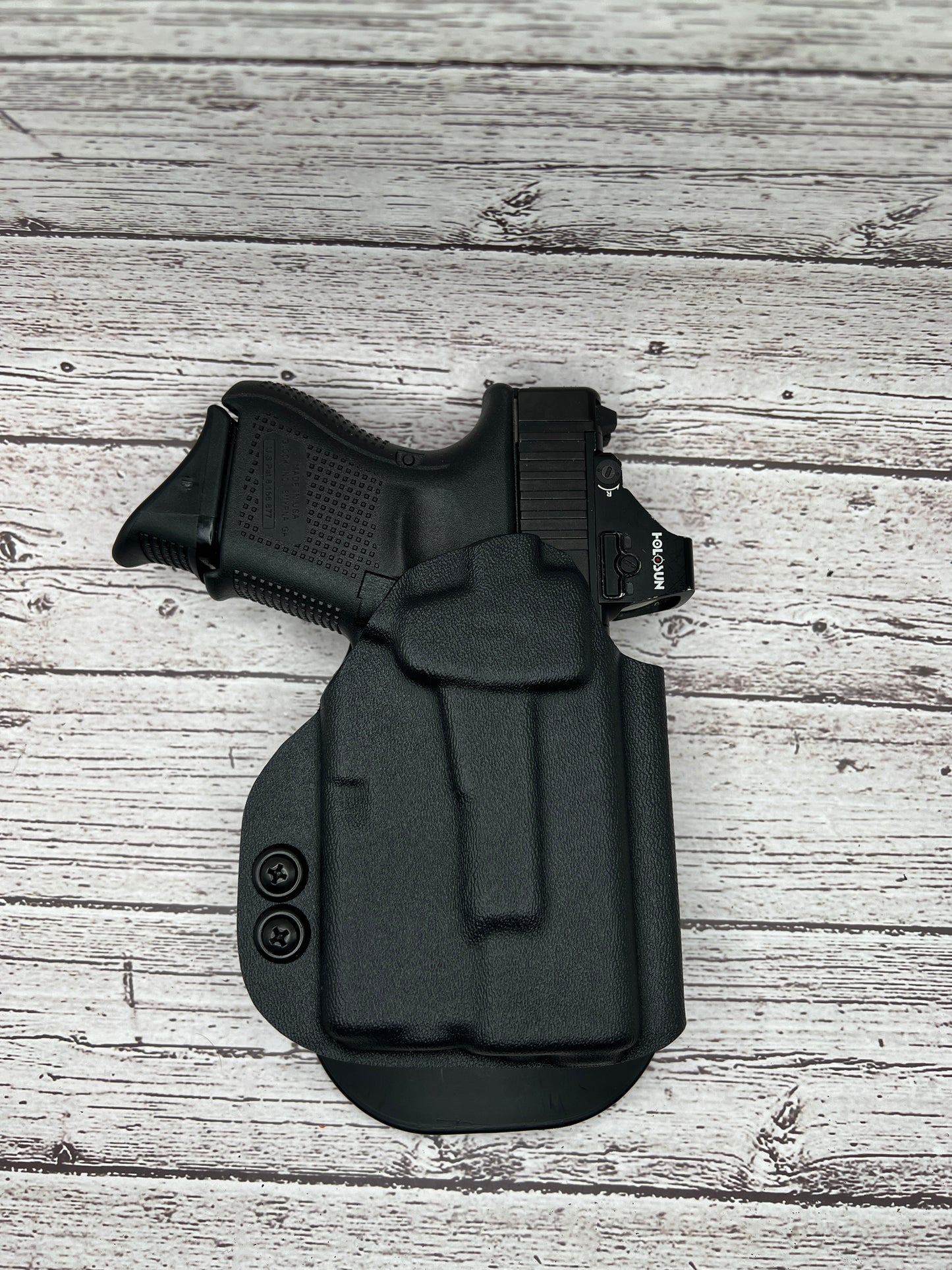 Light Bearing OWB Paddle Holster for Glock 26 Pistol Streamlight Tlr-6 .
