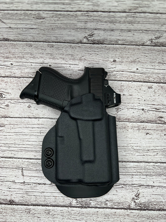 Light Bearing OWB Paddle Holster for Glock 26 Pistol Streamlight Tlr-6  .