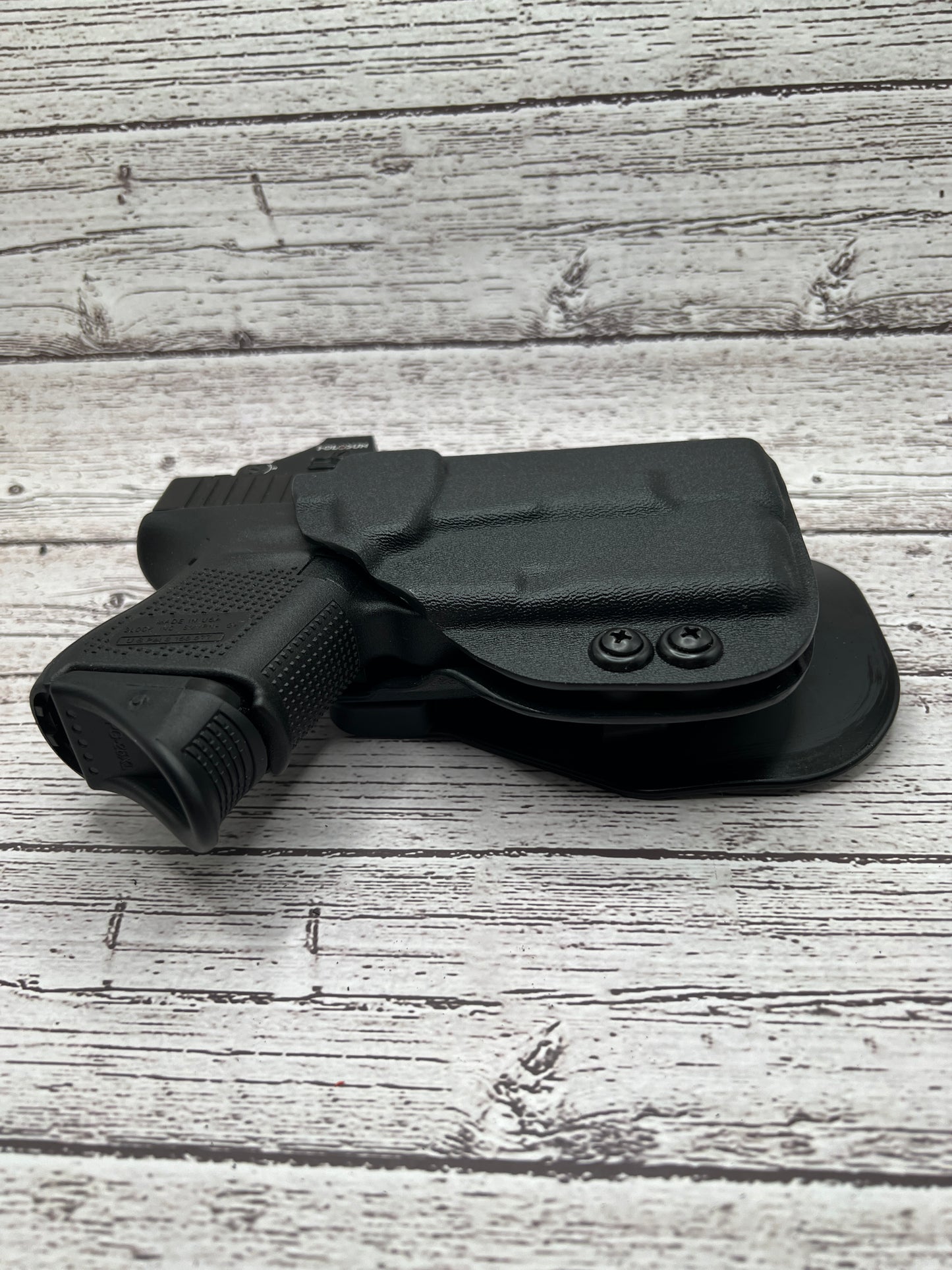 Light Bearing OWB Paddle Holster for Glock 26 Pistol Streamlight Tlr-6 .