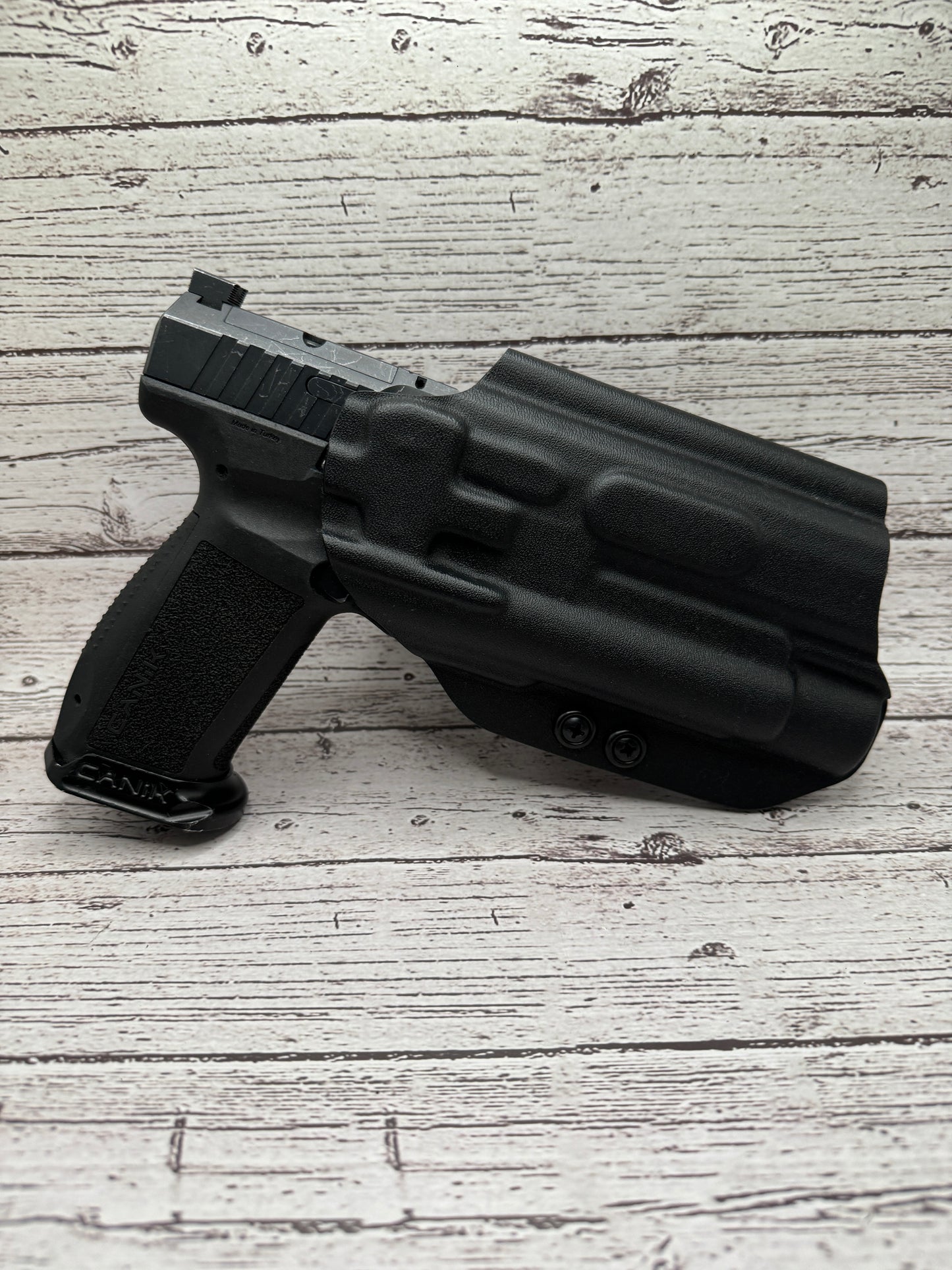 Canik TP9 Elite Combat OWB Light Bearing paddle Holster ( Outside the Waistband Holster )