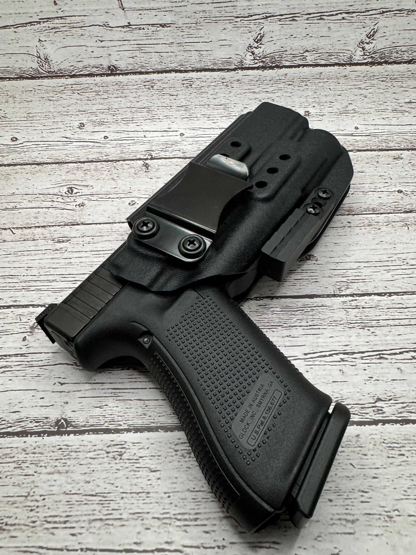 Light Bearing IWB Holster for Glock 34 Pistol .