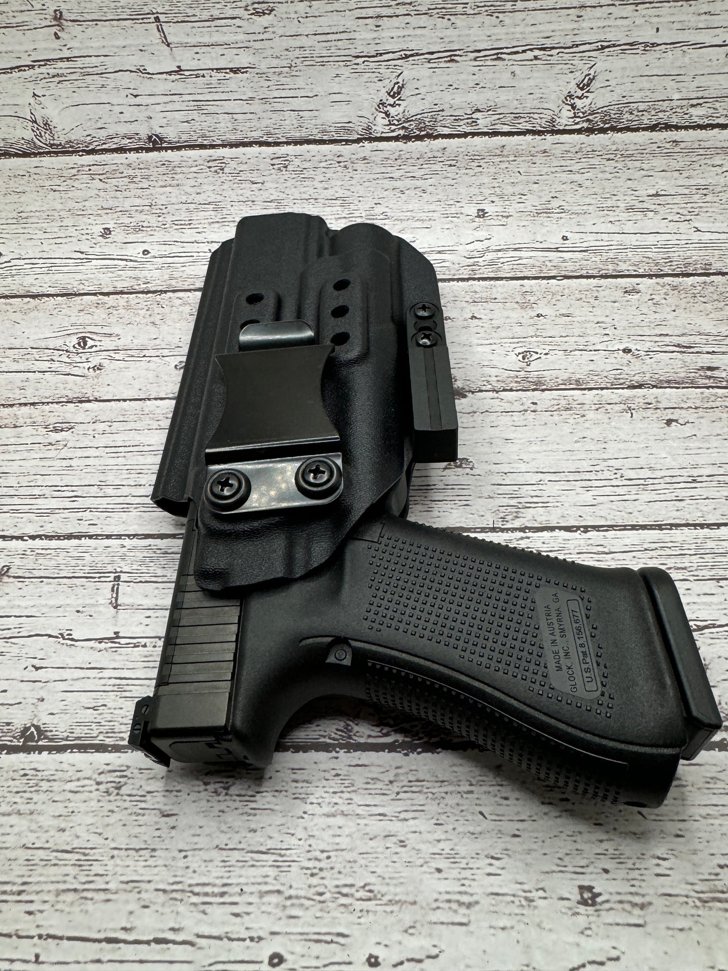 Light Bearing IWB Holster for Glock 34 Pistol .