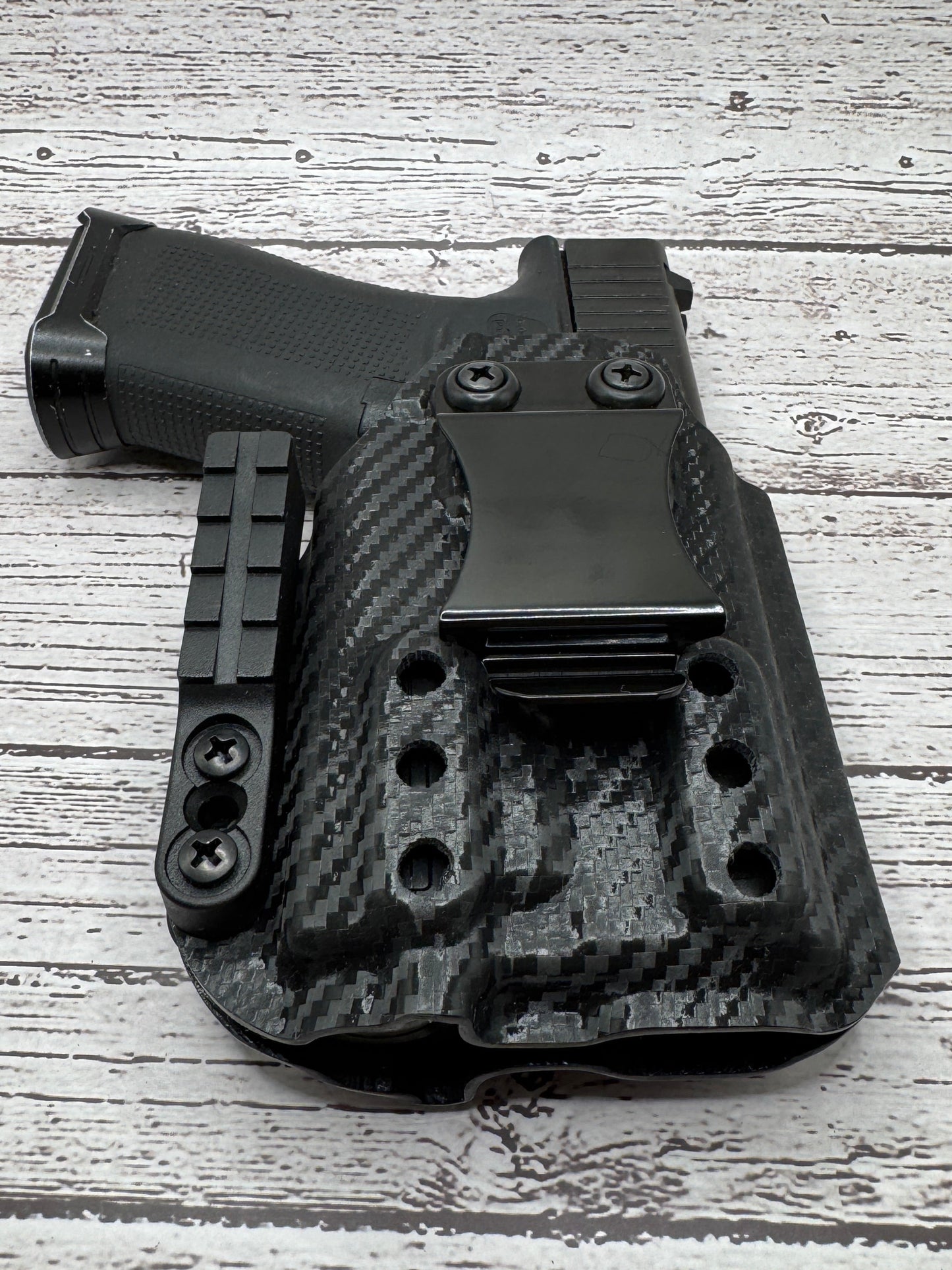 Light bearing IWB Holster for Glock 43X MOS Olight PL Mini 3