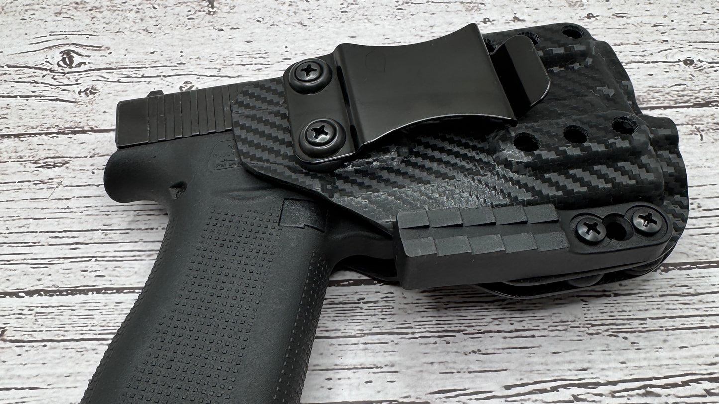 Light bearing IWB Holster for Glock 43X MOS Olight PL Mini 3