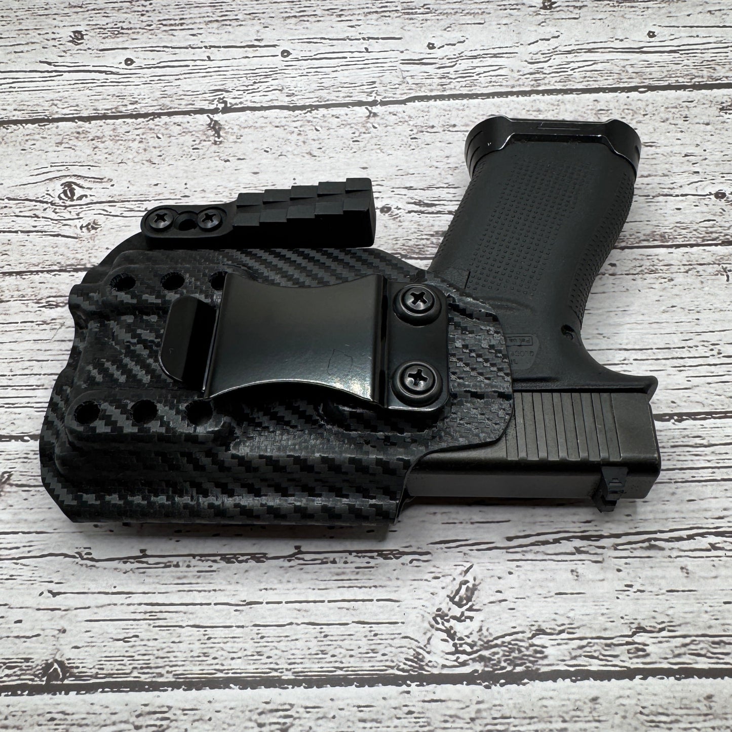 Light bearing IWB Holster for Glock 43X MOS Olight PL Mini 3