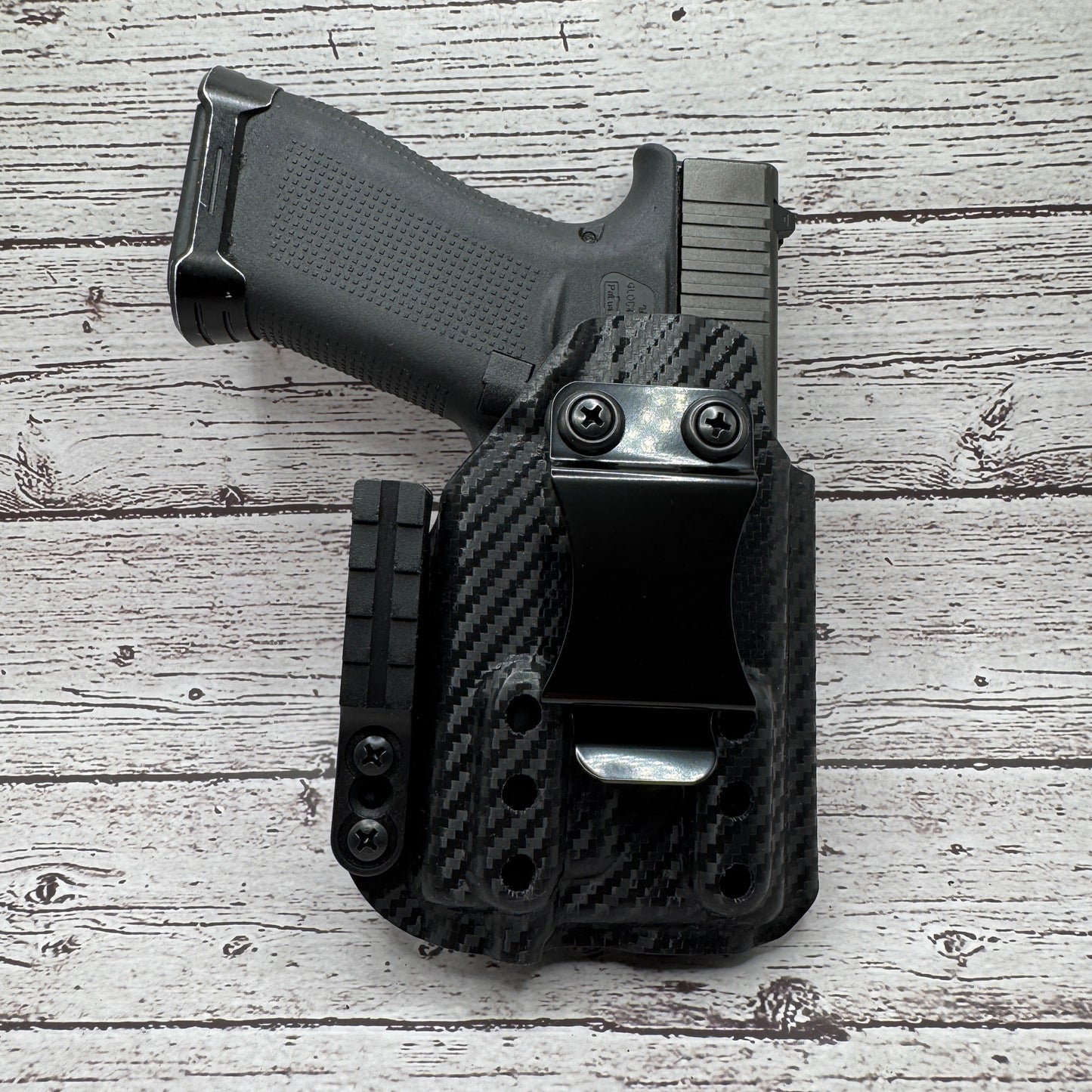 Light bearing IWB Holster for Glock 43X MOS Olight PL Mini 3