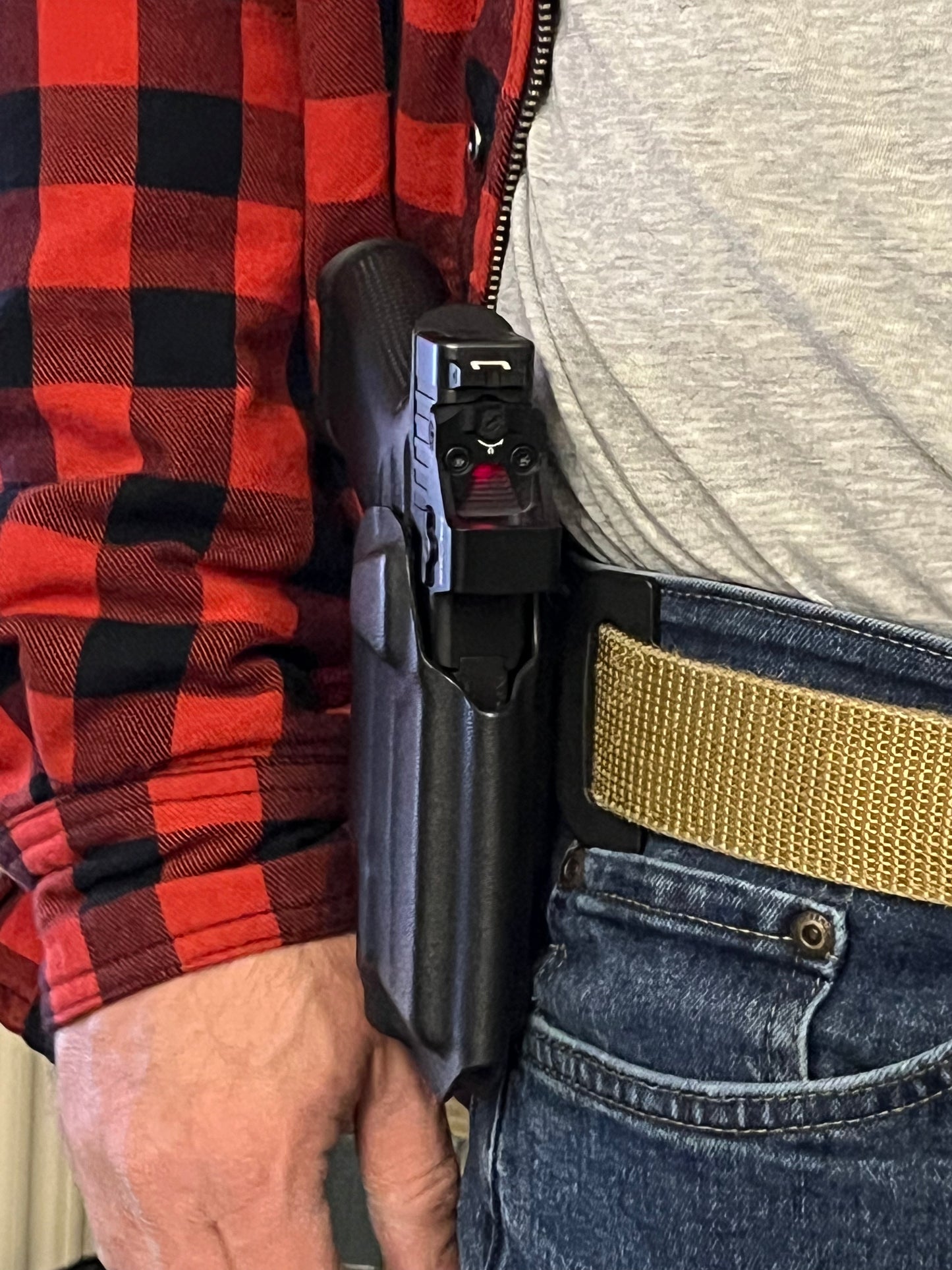 Light bearing OWB Holster for Glock 43X / 48 MOS Pistol Streamlight TLR-8Sub .