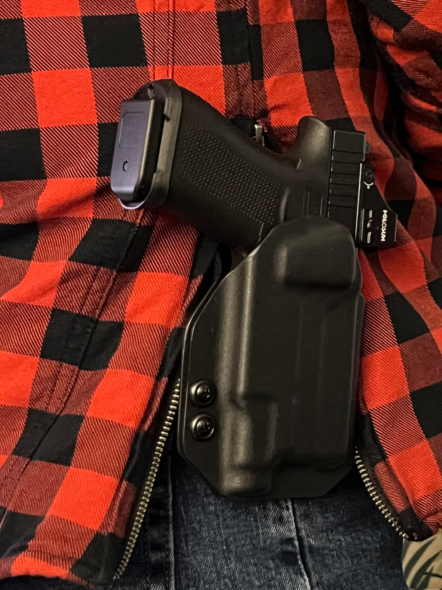 Light bearing OWB Holster for Glock 43X / 48 MOS Pistol Streamlight TLR-8Sub .