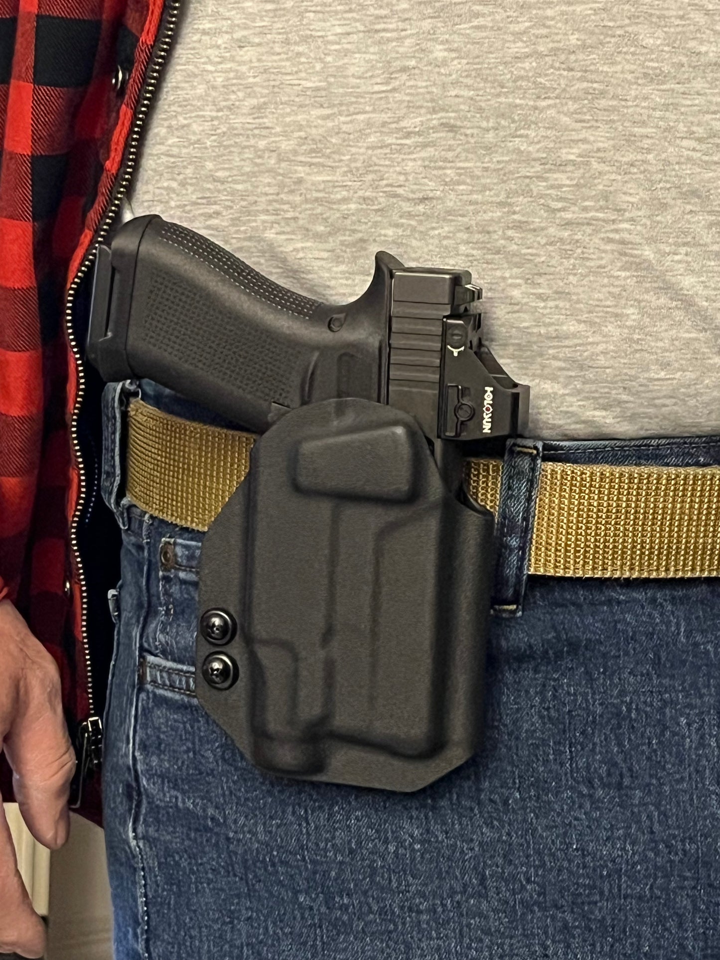 Light bearing OWB Holster for Glock 43X / 48 MOS Pistol Streamlight TLR-8Sub .