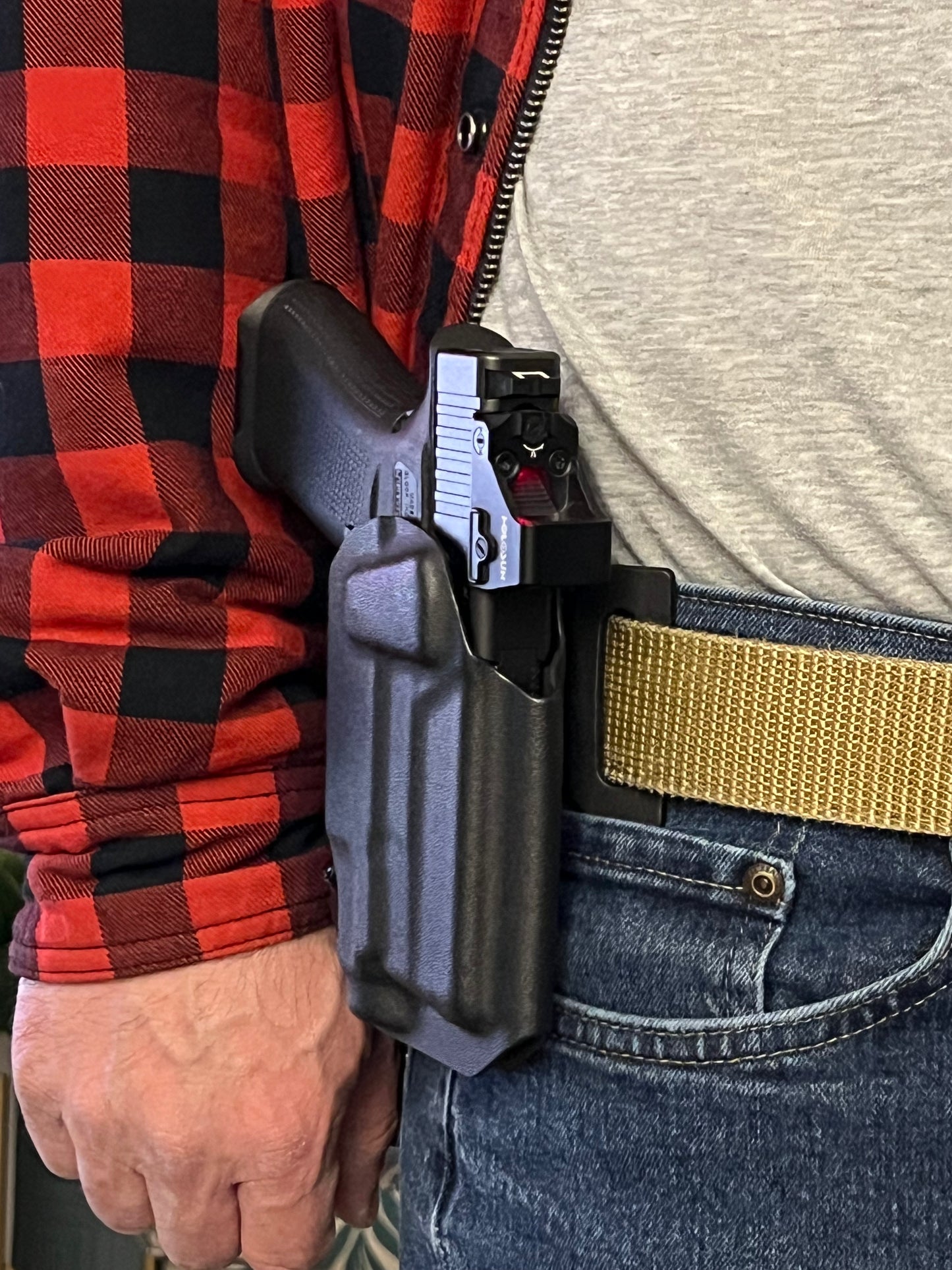 Light bearing OWB Holster for Glock 43X / 48 MOS Pistol Streamlight TLR-8Sub .