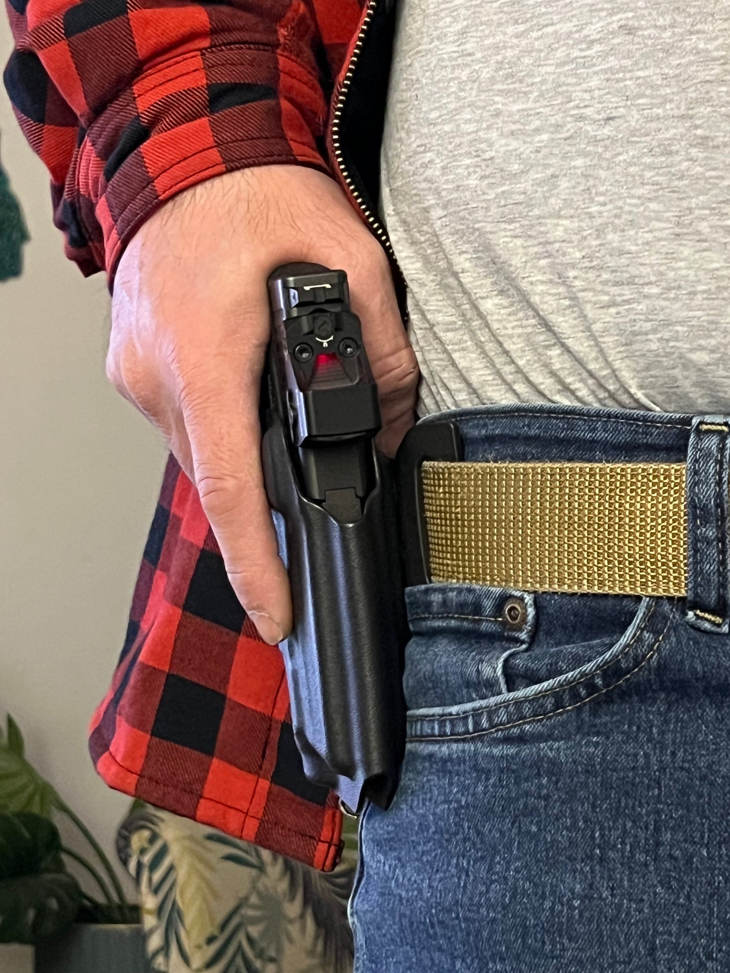Light bearing OWB Holster for Glock 43X / 48 MOS Pistol Streamlight TLR-8Sub .