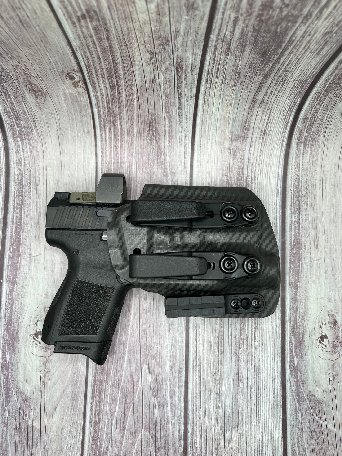 IWB Light Bearing Holster for Canik METE MC9  Pistol.