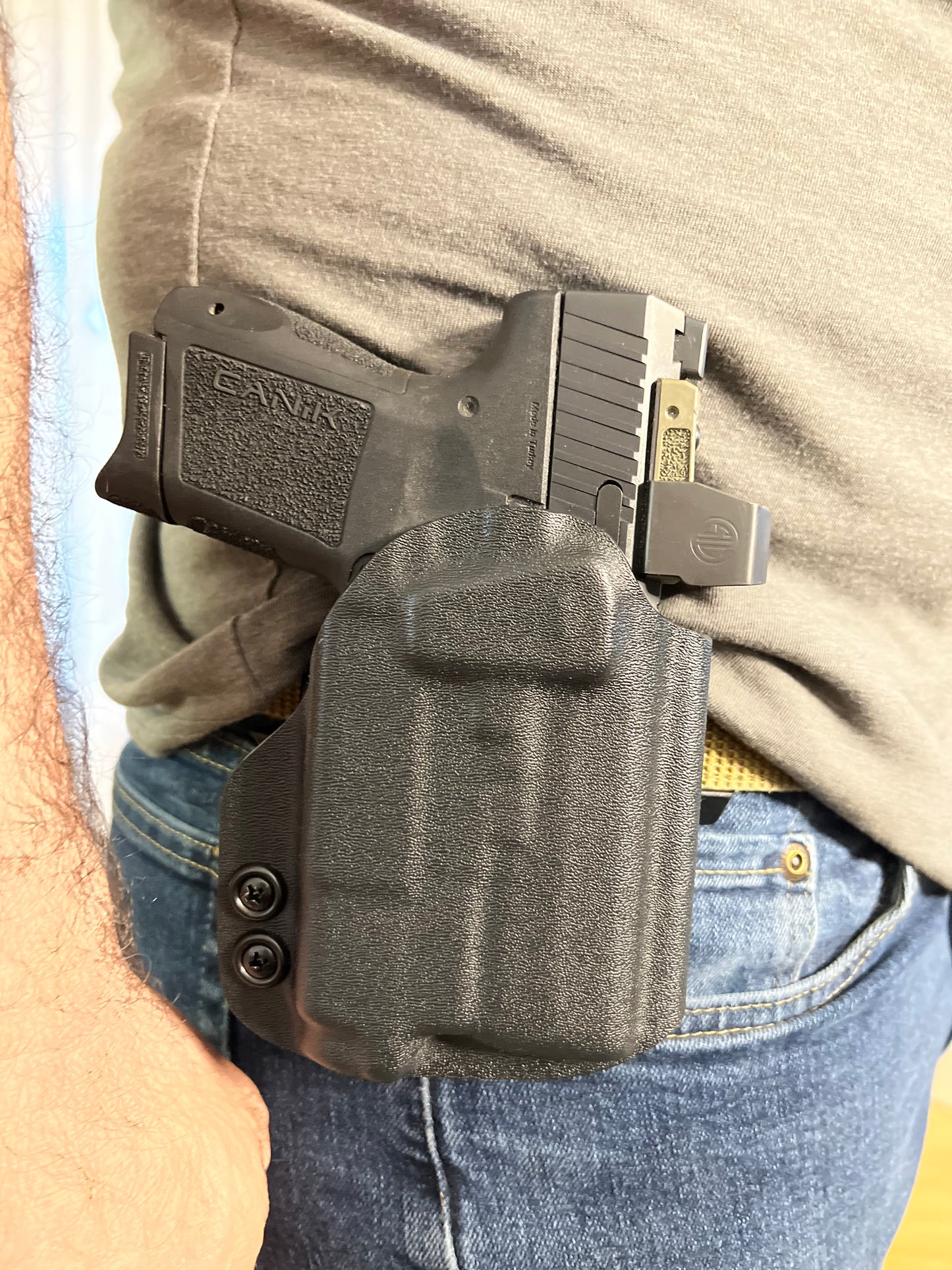Canik METE MC9 OWB Light Bearing Holster  Right Handed