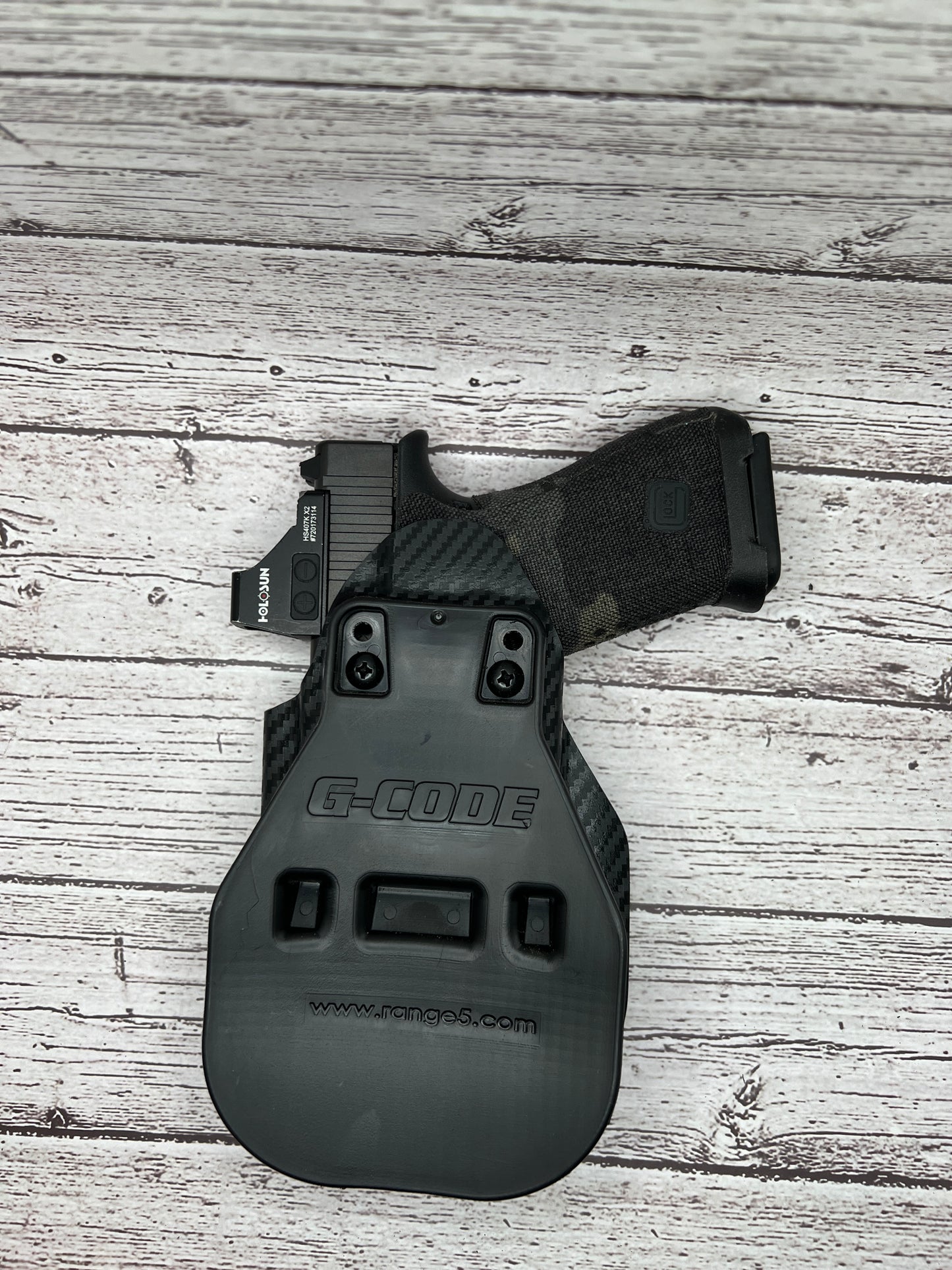 Light bearing OWB Paddle Holster for Glock 43X / 48 MOS Pistol Streamlight TLR-7Sub .