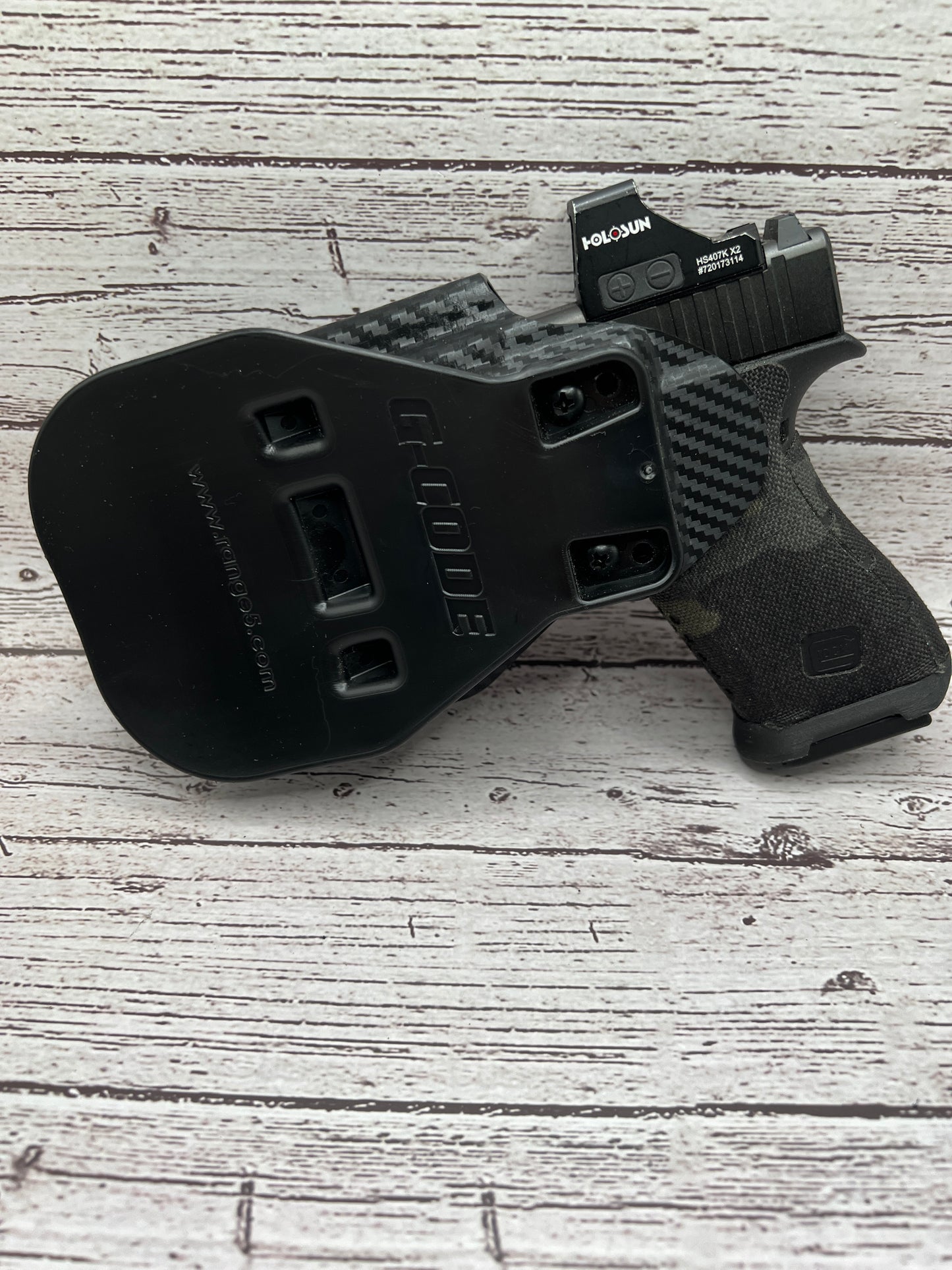 Light bearing OWB Paddle Holster for Glock 43X / 48 MOS Pistol Streamlight TLR-7Sub .