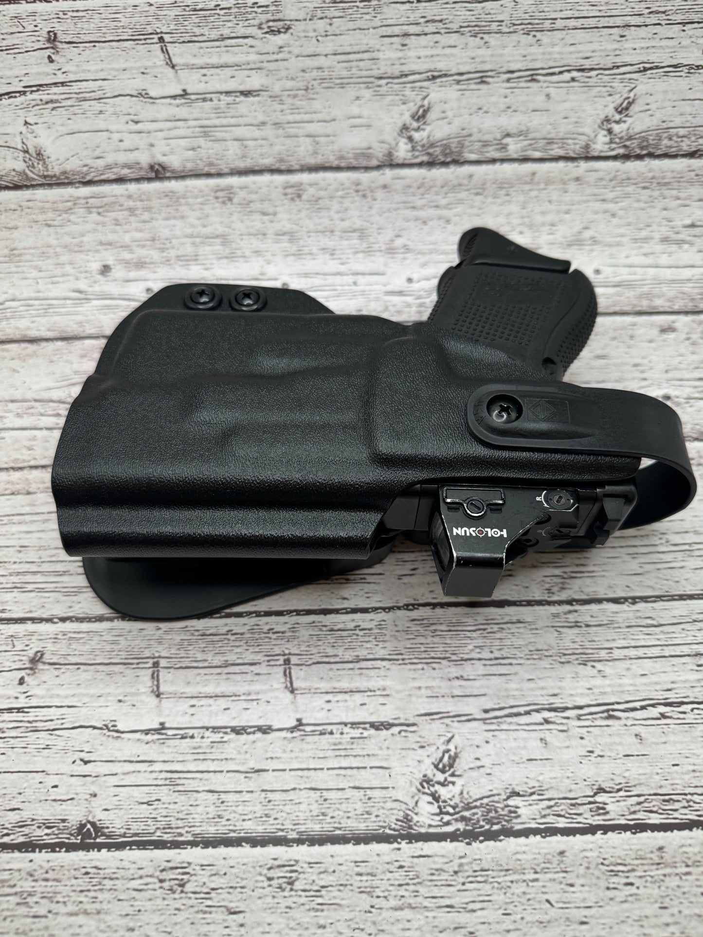 Level II Light bearing OWB Paddle Holster for Glock 26  Pistol Streamlight TLR-6 .126 Kydex