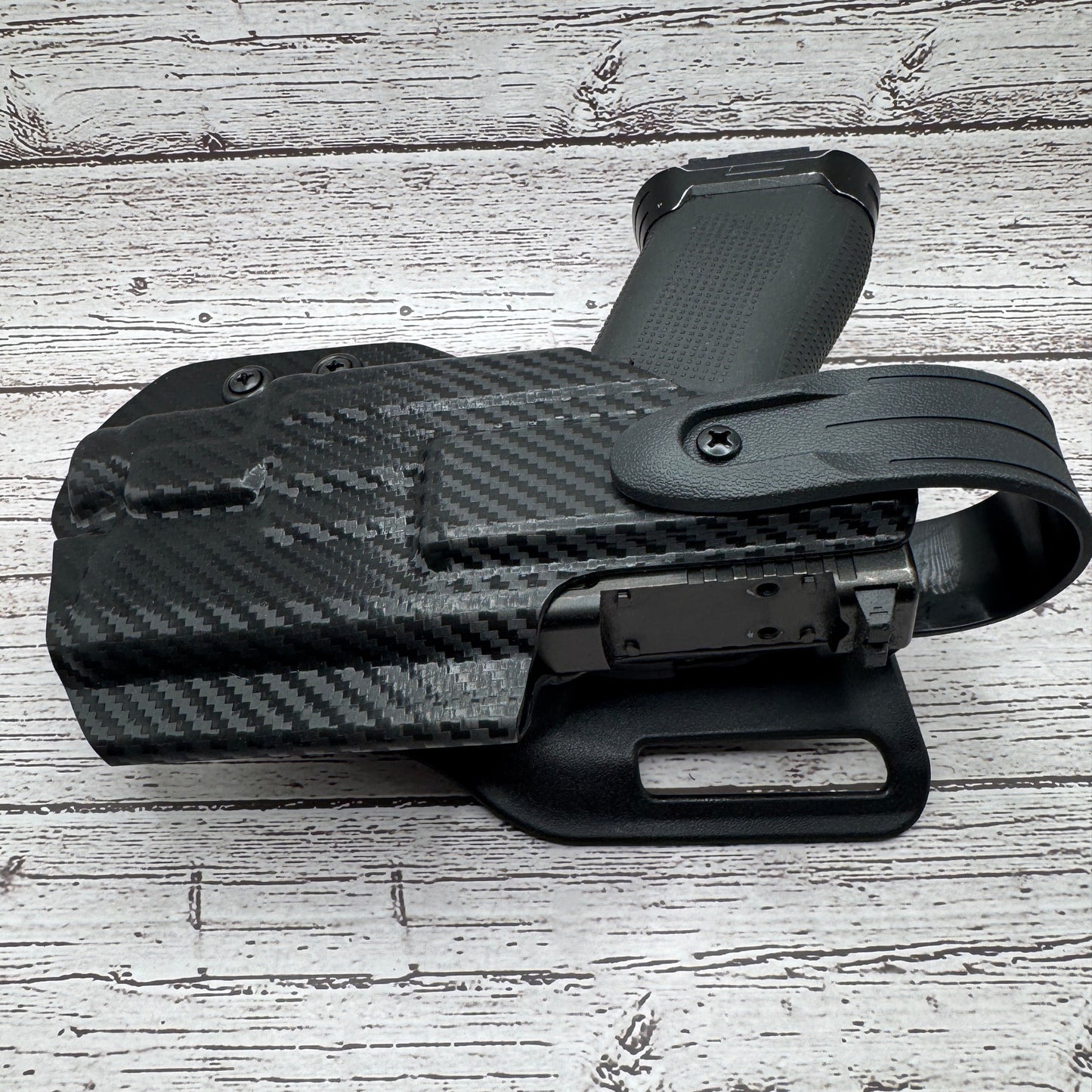 Level 2 OWB LightBearing Holster  Canik Sig Glock  CZ Springfield  Mid Ride Universal Drop Hanger RIGHT HANDED.